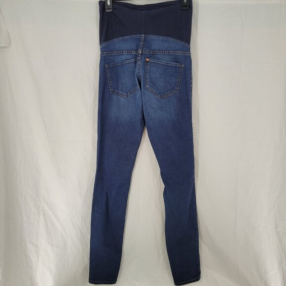 H&M &Denim Maternity Jeans Mama Super Skinny High Rib Medium Wash Women's Size 6 - Picture 4 of 15